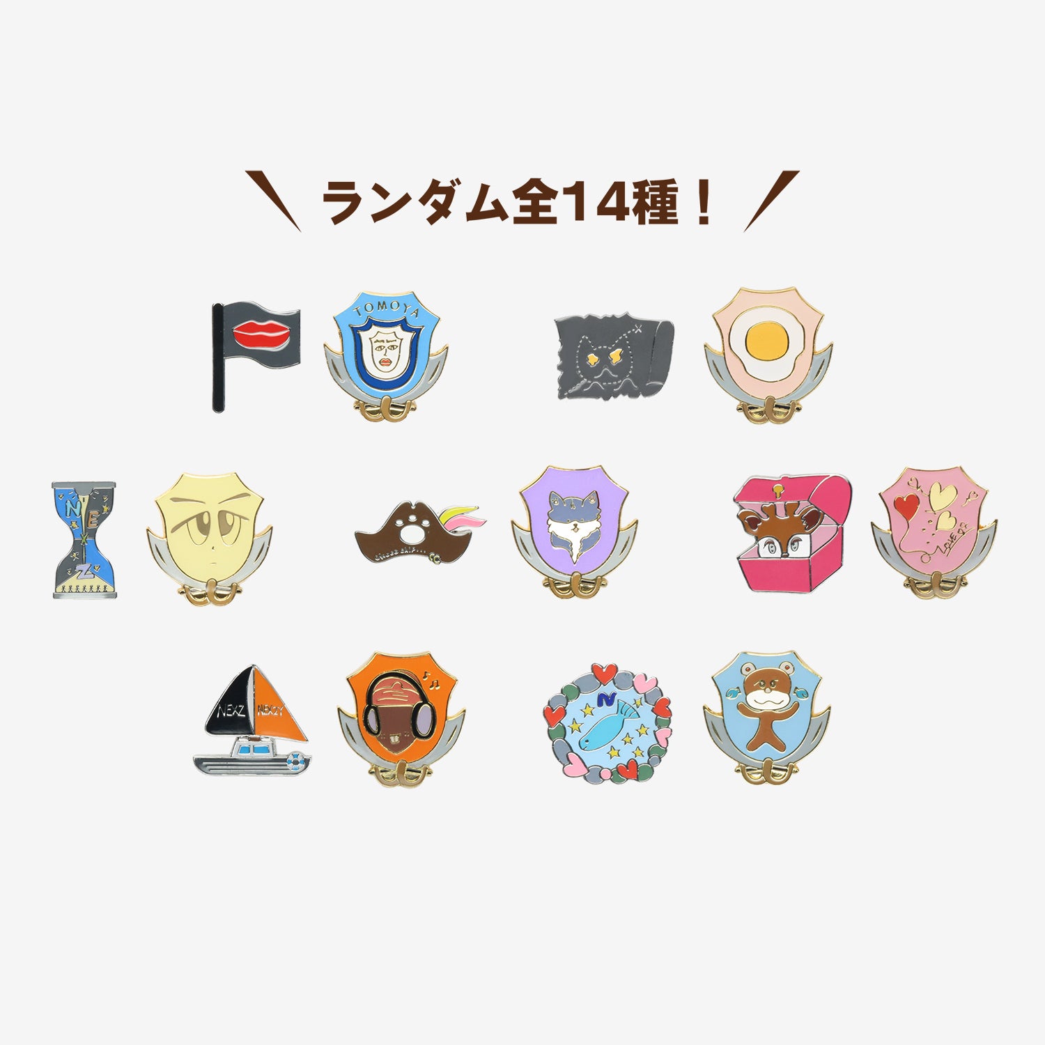 RANDOM PIN BADGE / NEXZ『NEXZ LIVE TOUR 2025 ONE BITE』 – JYP