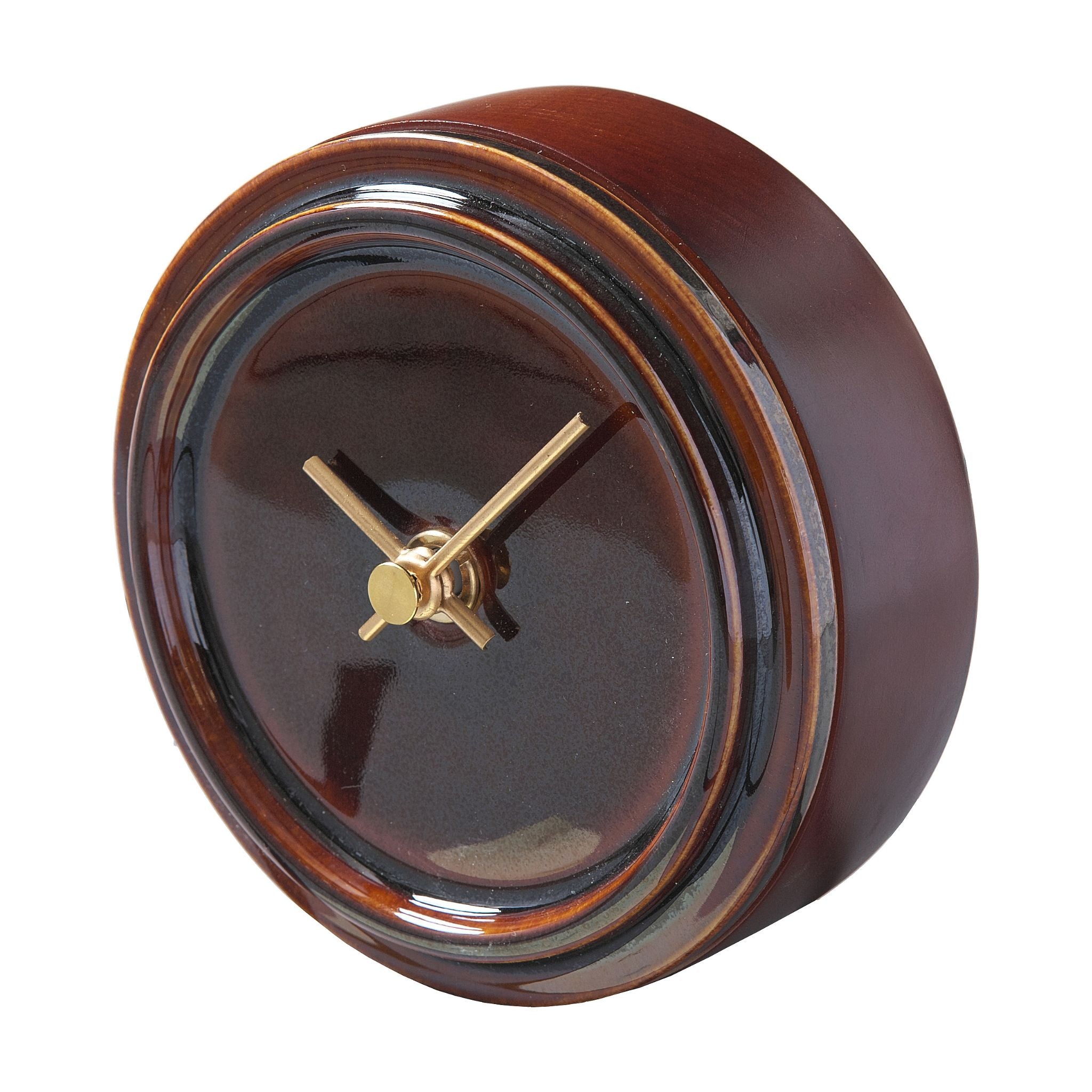 美濃焼 時計 | 2WAY TILE WOOD CLOCK | 飴釉 WZ-03 | SUGY