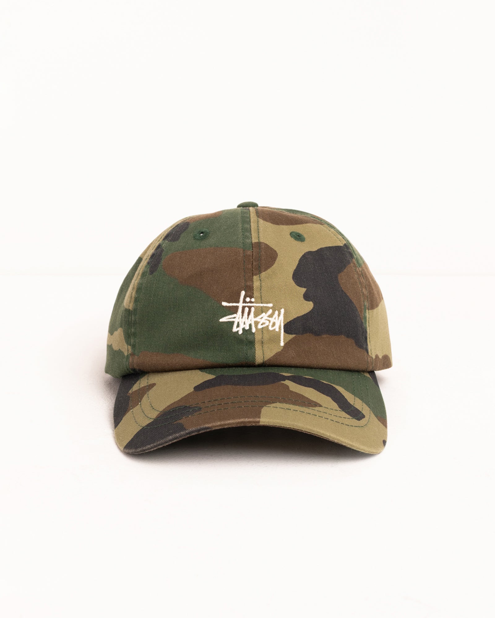 Basic Stüssy Cap Washed – Woodland Camo | Headwear | Stüssy Japan