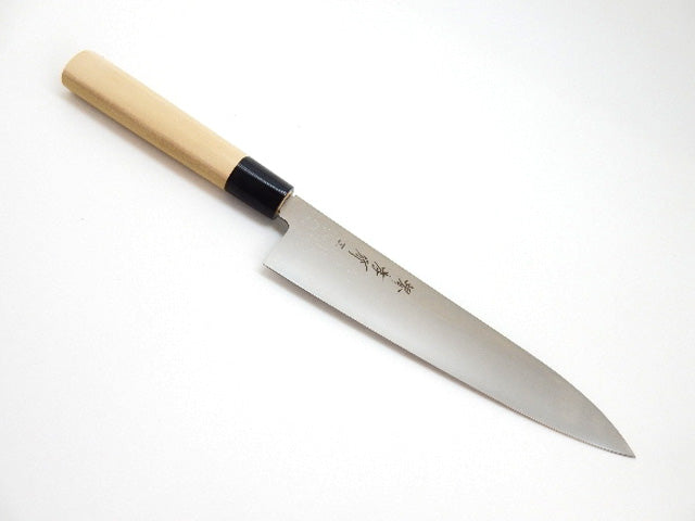 堺孝行《イノックス和式》モリブデン特殊鋼 和牛刀【水牛柄】 – YuiSenri