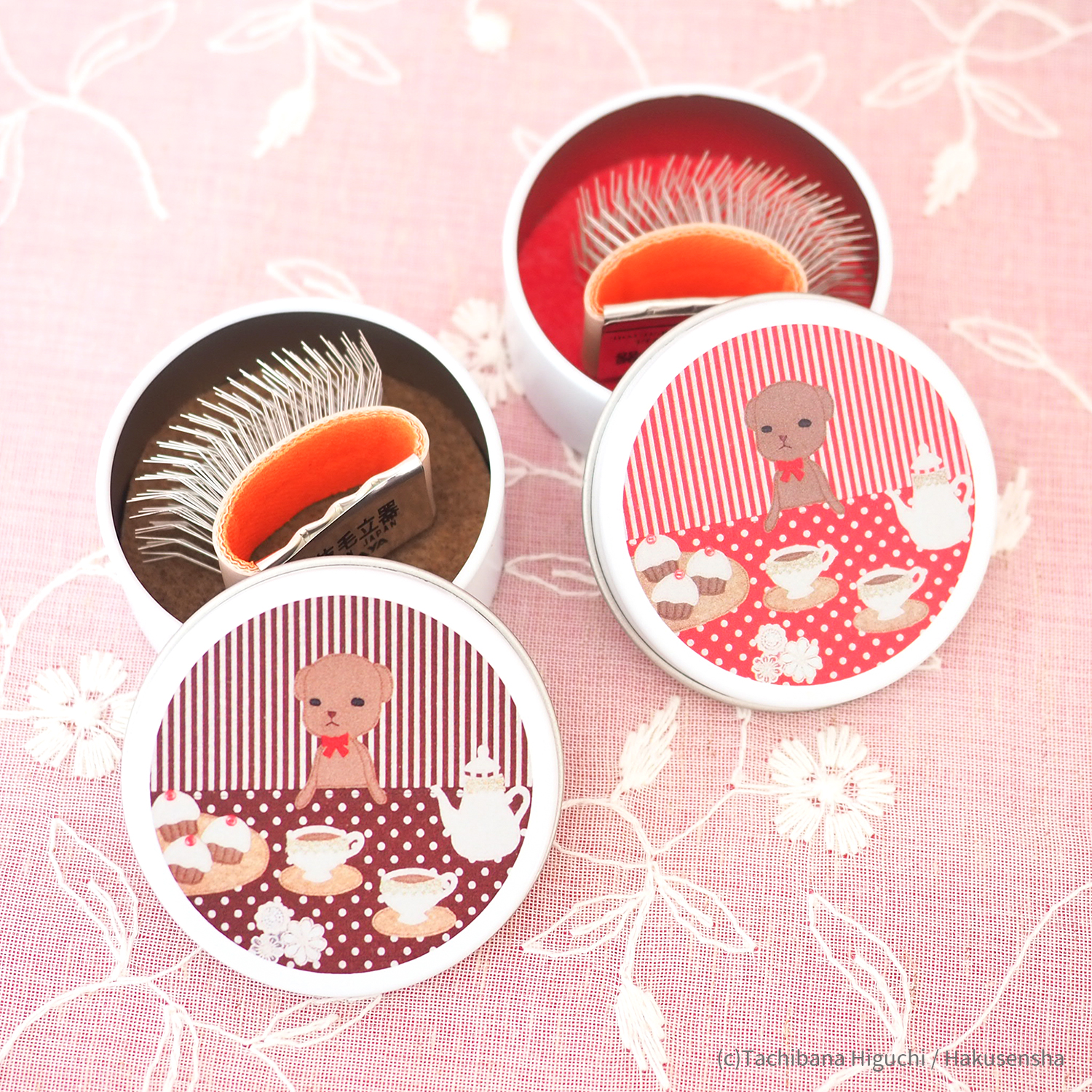 学園アリス×kabott 公式コラボグッズ・缶入りブラシ・Mr.ベア