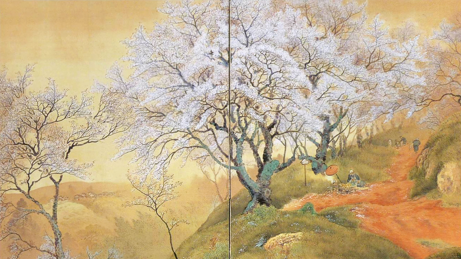 小野竹喬 / 花の山 | 壁紙ギャラリー KAGIROHI