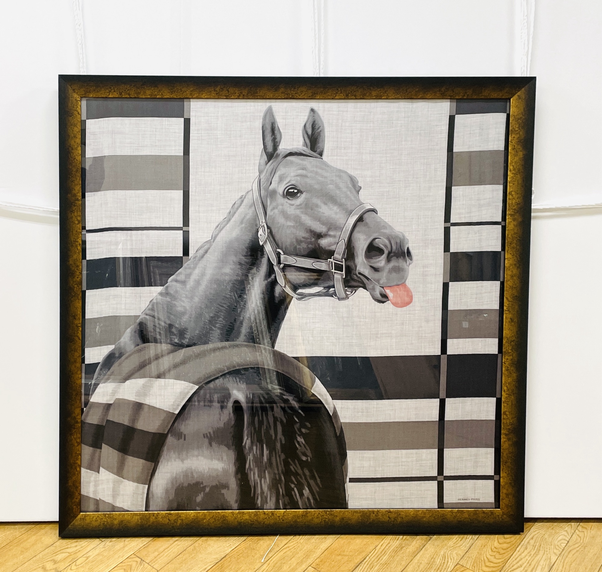 エルメス スカーフの額装 - カジキ美術