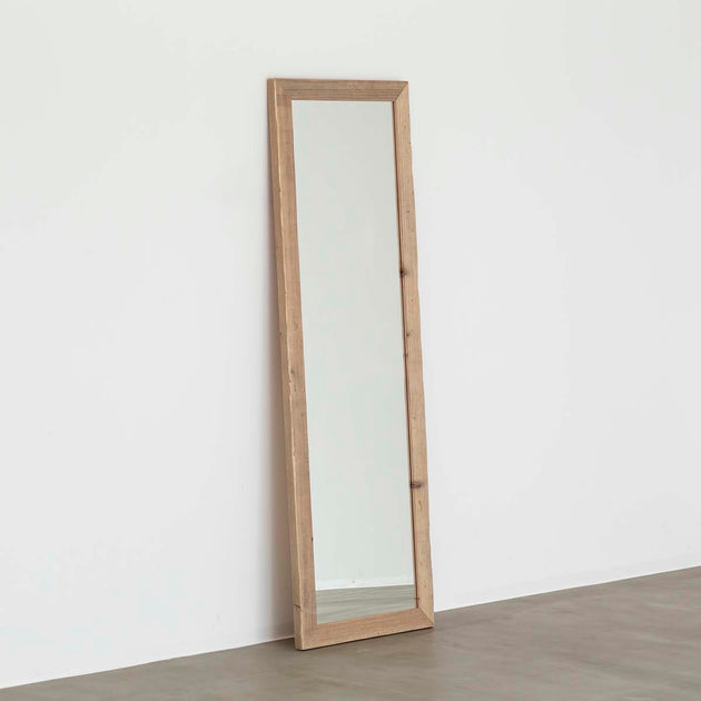 杉無垢古材 ヴィンテージスタイル スタンドミラー 52×160 – KANADEMONO