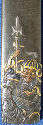 日本刀・刀装具の研究－浜野矩随「漢楚軍談－張良・樊噲図」小柄－刀和