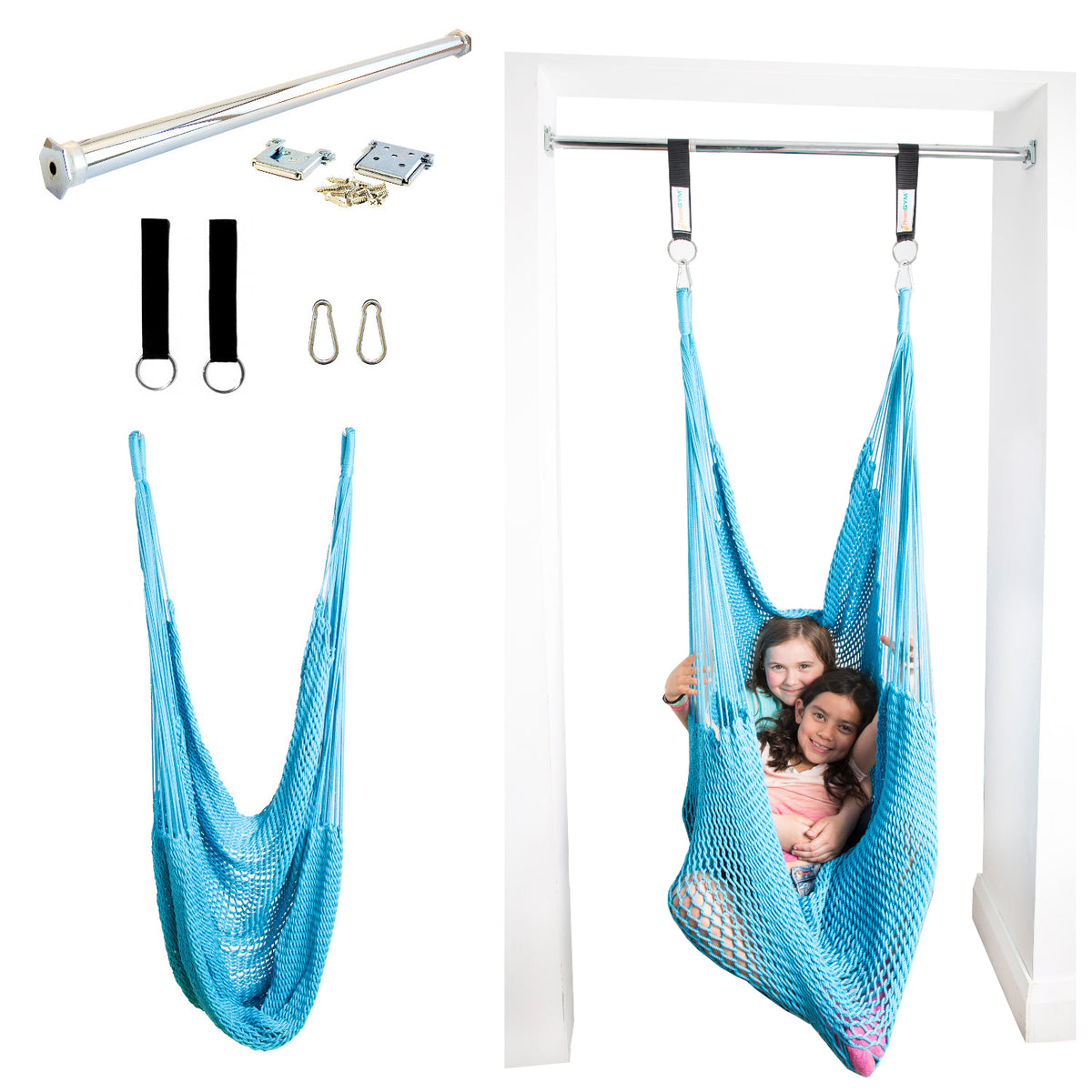 Doorway Therapy Hammock Swing - Sky Blue – DreamGYM
