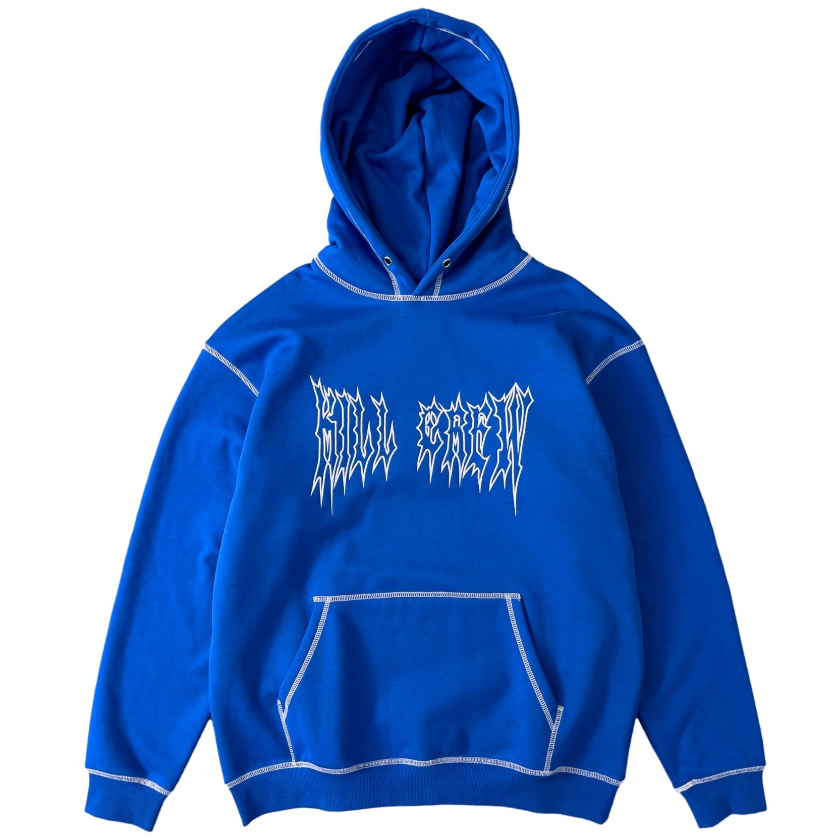 HEAVYWEIGHT LUX OUTSEAM HOODIE - BLUE / WHITE – Kill Crew