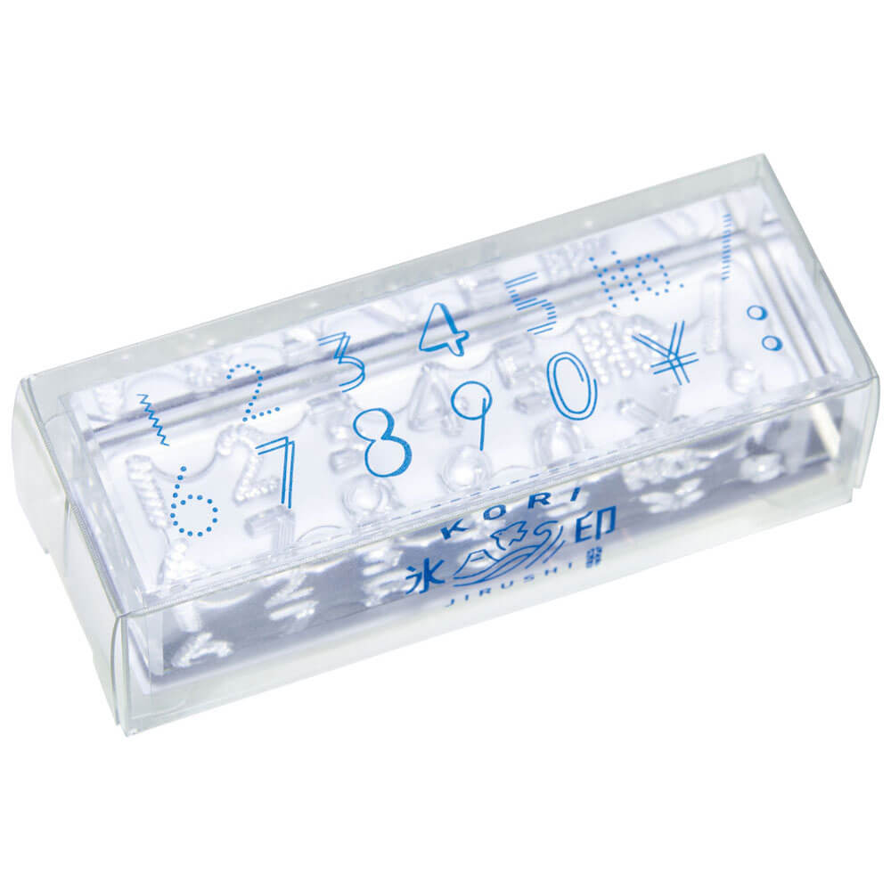 透明スタンプ「氷印」長サイズ ナンバー｜キングジム公式オンライン