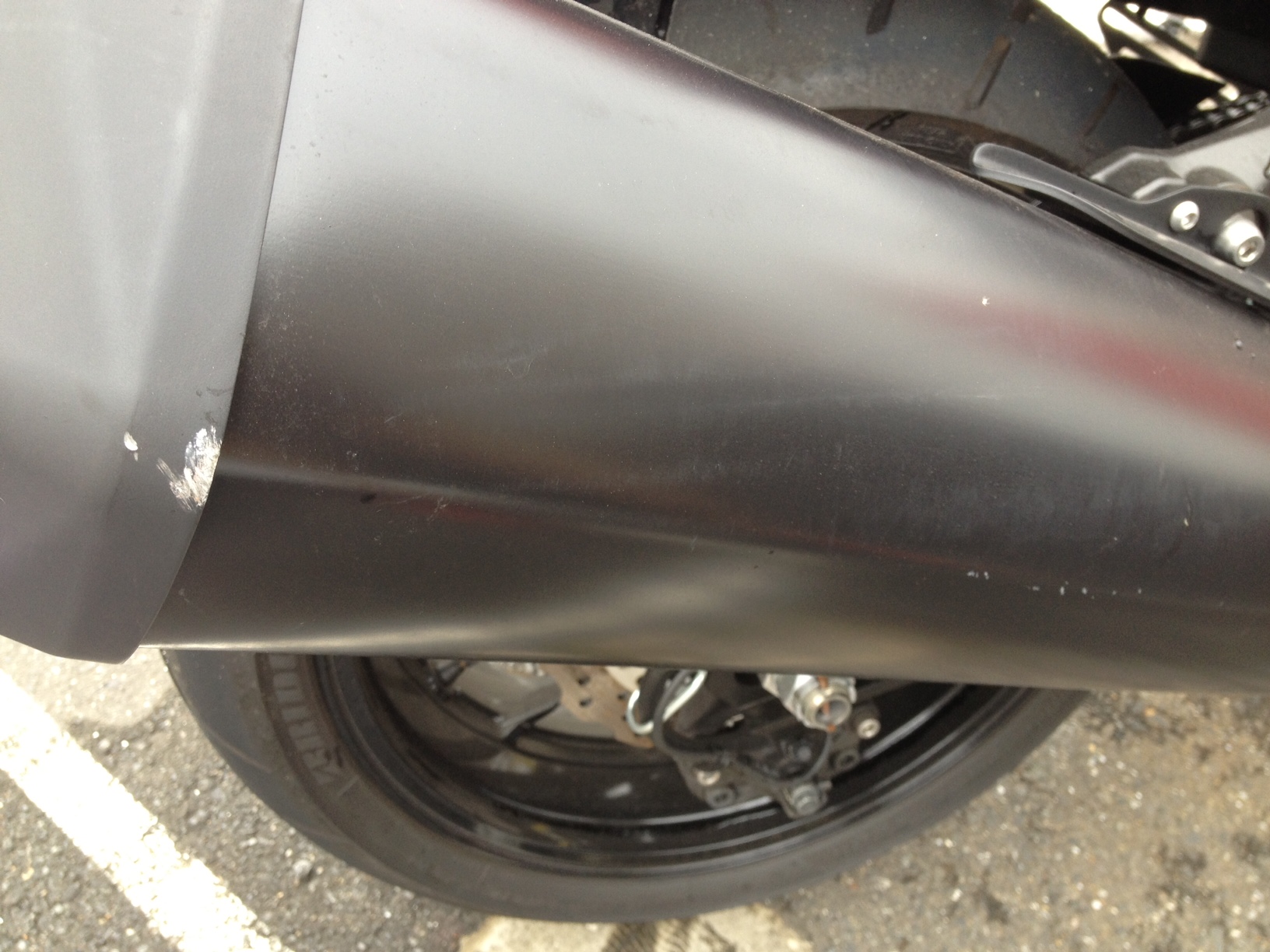 ZX-14R 立ちゴケ② リペア編 | Easy does it! [kiyu's Blog］