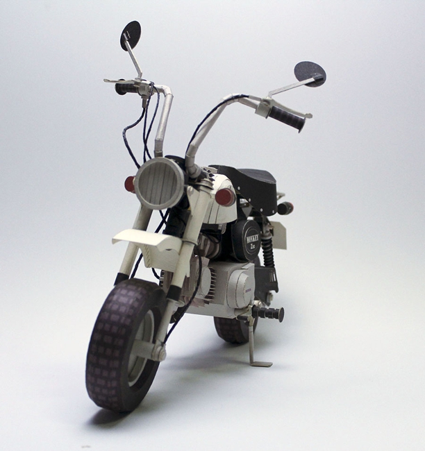 ホンダモンキー ペーパークラフトモデル 完成写真紹介