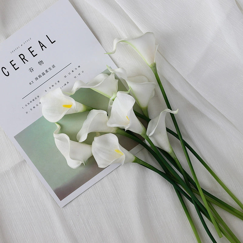 カラー カラーリリー フェイクフラワー ウェディングブーケ – kocol