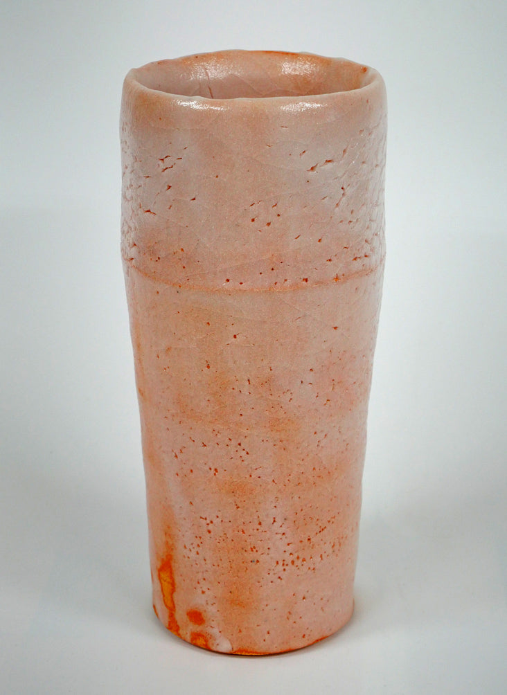 加藤孝造「志野花入（平柴谷）」共箱 絵画買取・販売の小竹美術