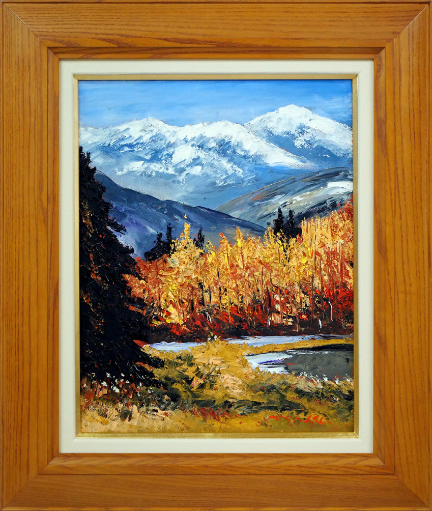 111.「奥入瀬遊歩道」髙橋一善 油絵 111.「奥入瀬遊歩道」髙橋一善 油絵