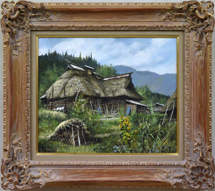 林喜市郎「夏の秘境」油絵・F8号 絵画買取・販売の小竹美術