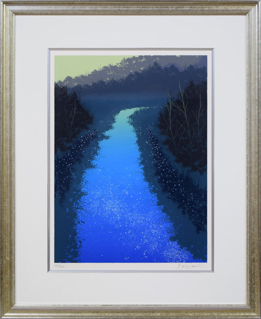 千住博「水」リトグラフ 絵画買取・販売の小竹美術