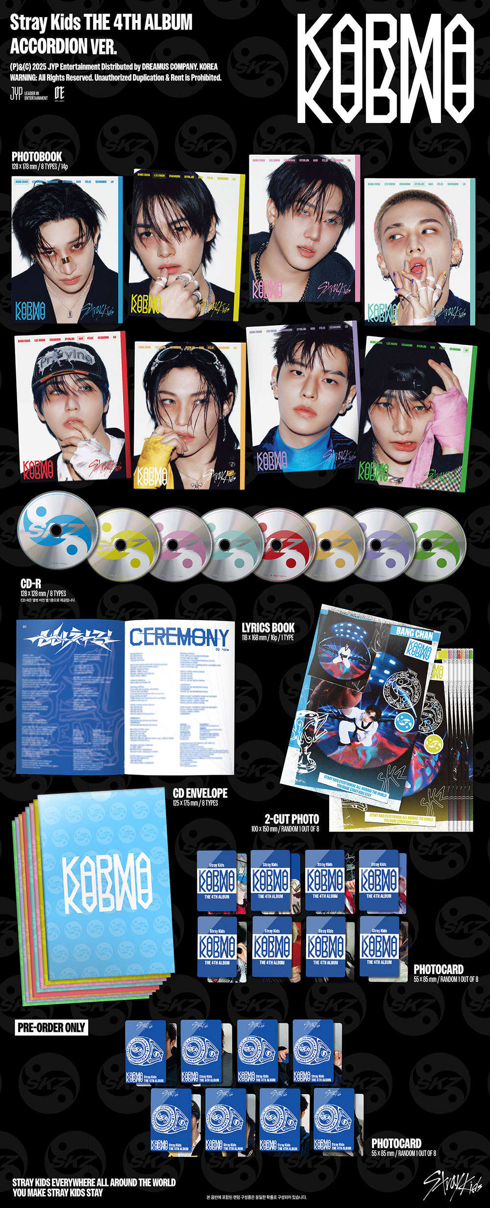 ACCORDION] Stray Kids 4th Album - KARMA (Random Ver.) CD kpoptown.com