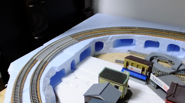 温泉街のある複線レイアウト ～Kaji's Cafe～