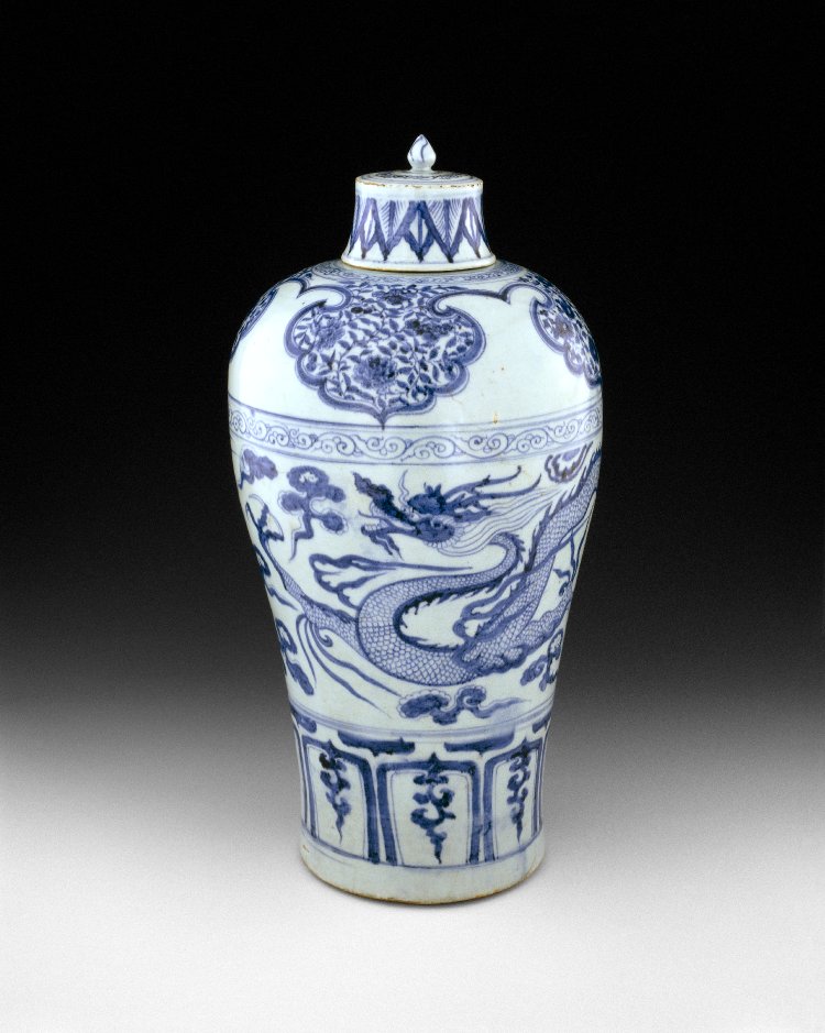 青花云龙纹梅瓶-大英博物馆中文官网