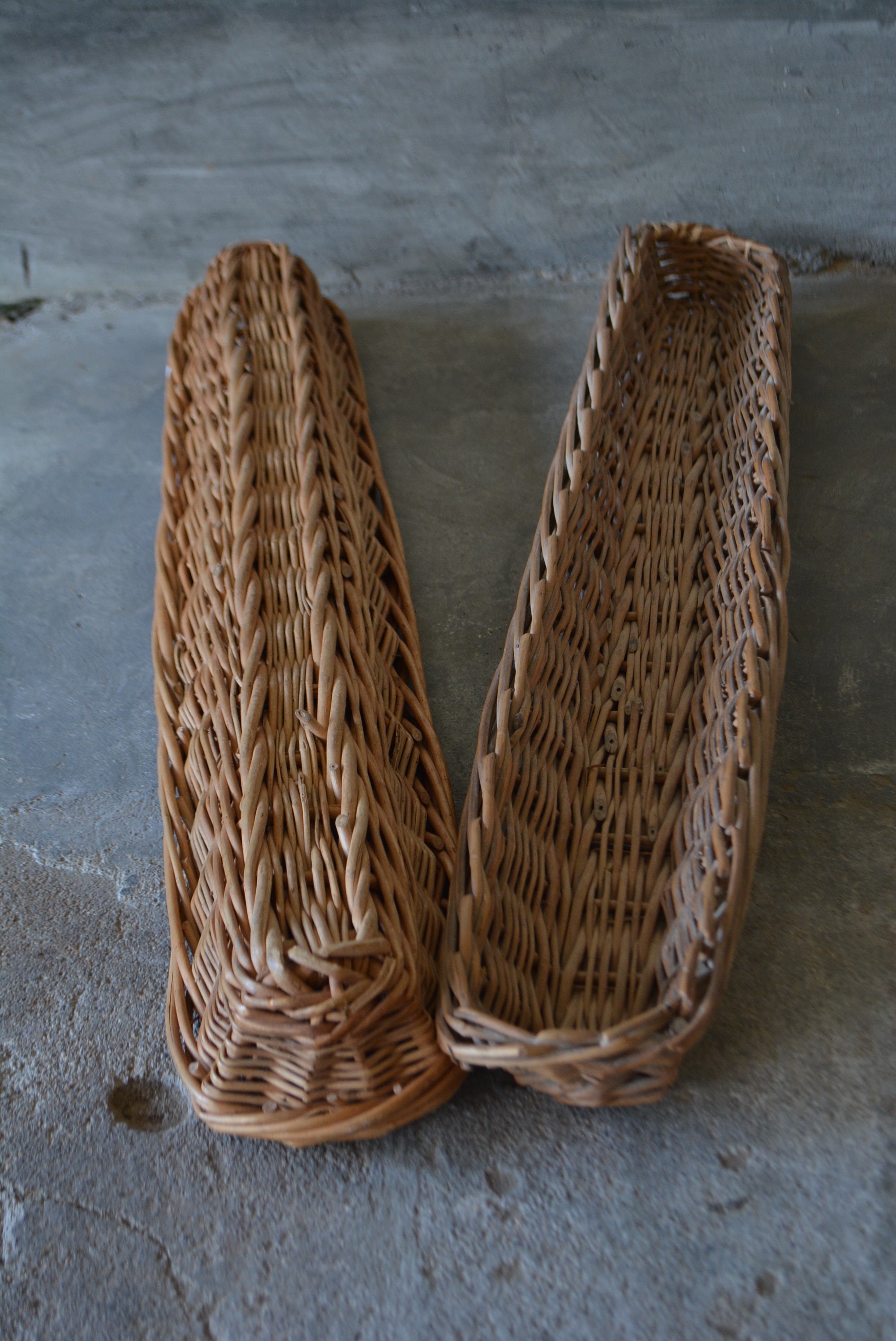 バケット用 ラタン パニエ フレンチバスケット H藤/フランスブロカント