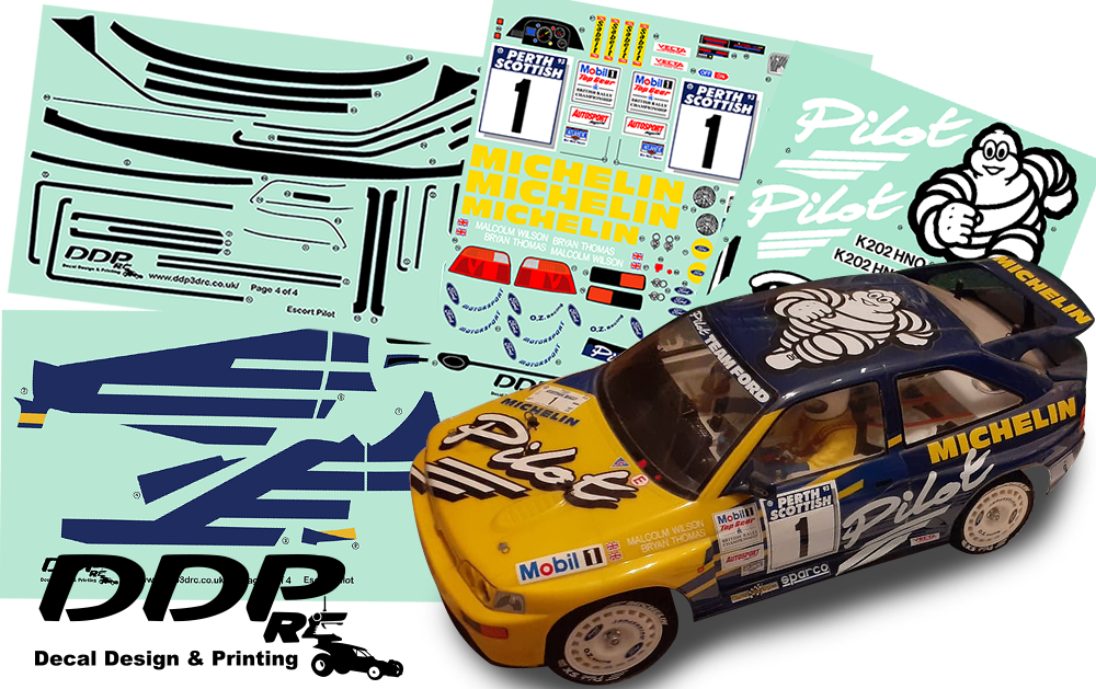 RC 1:10 Michelin Pilot Ford Escort Cosworth Tamiya L&L DDP precut