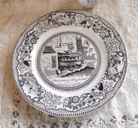 AS3307 フランス グリザイユ プレート