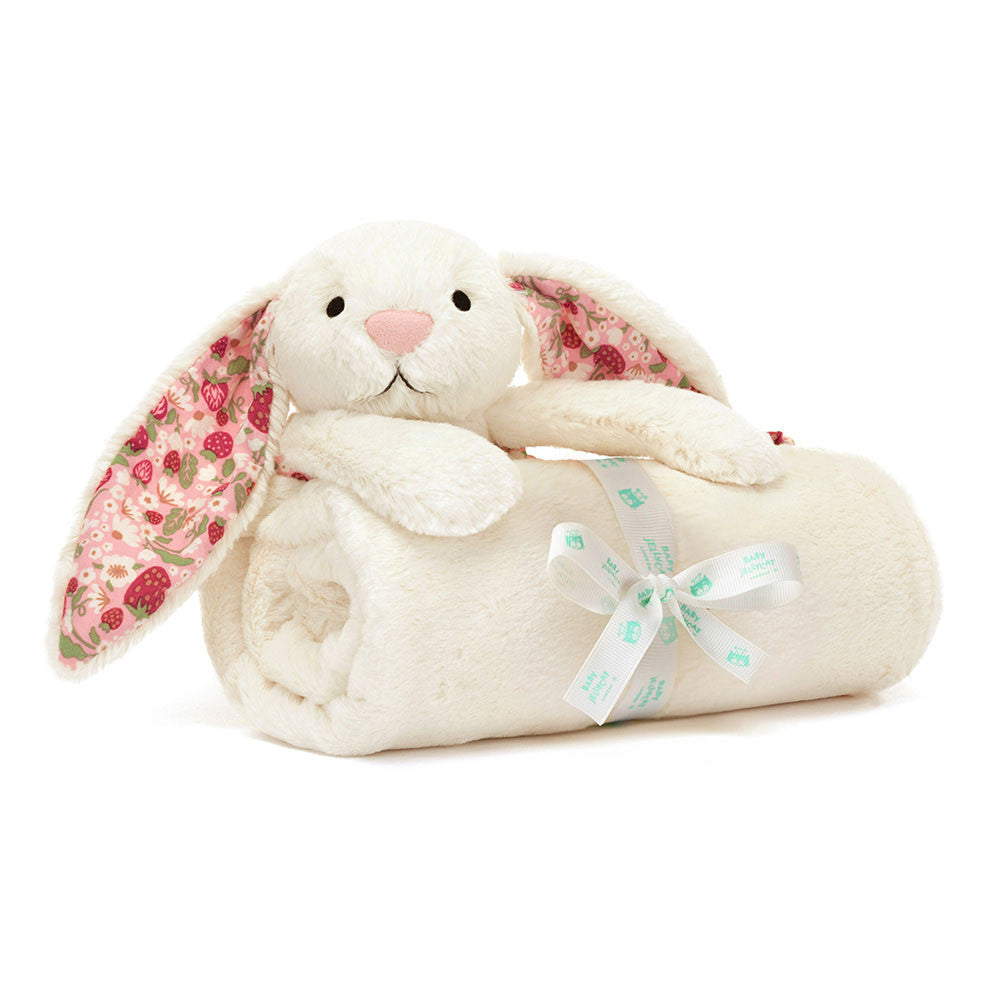 Blossom Cream Bunny 'Berry' Blankie by Jellycat – Pacifier Kids