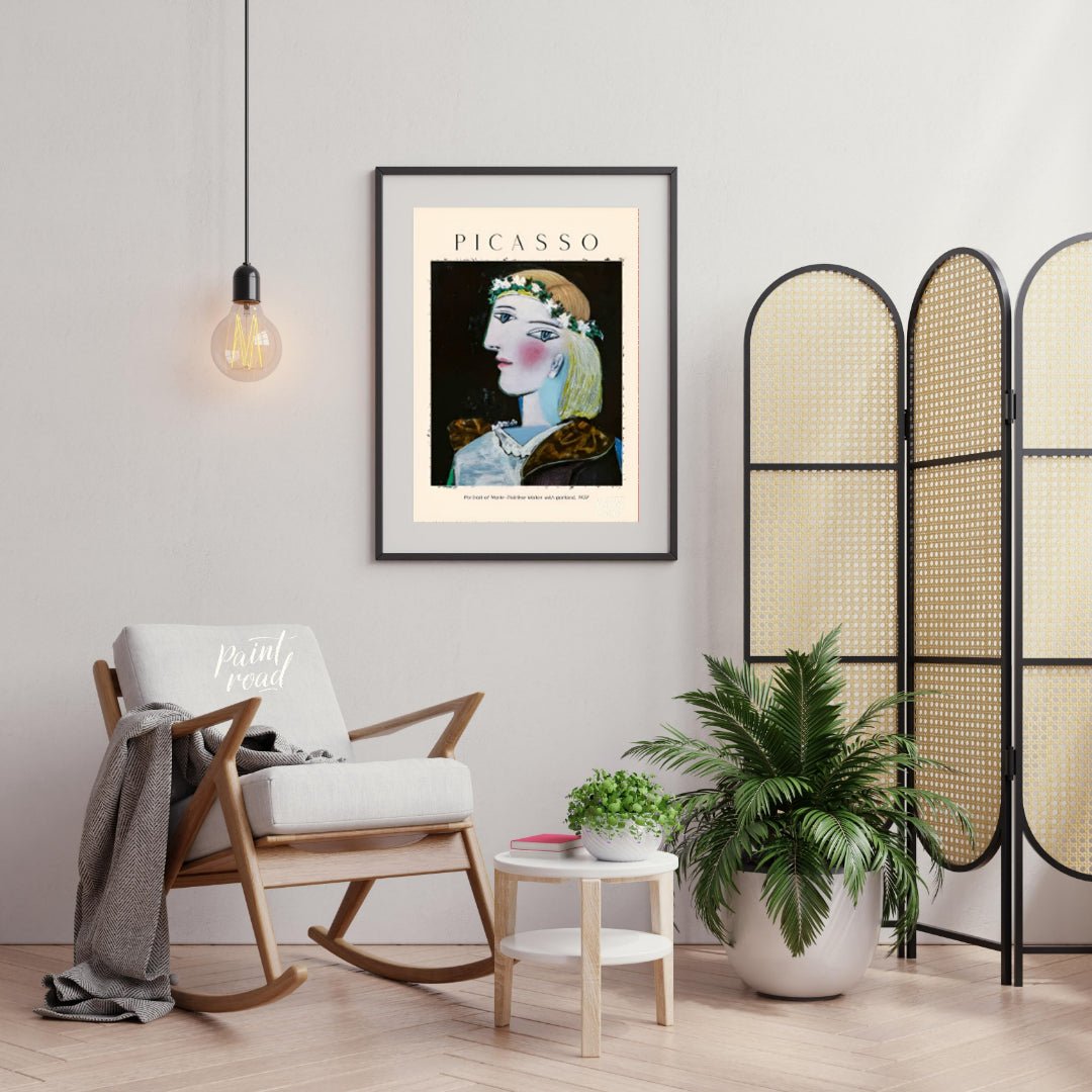 Marie-Thérèse Walter with Garland Painting Online at Paintroad