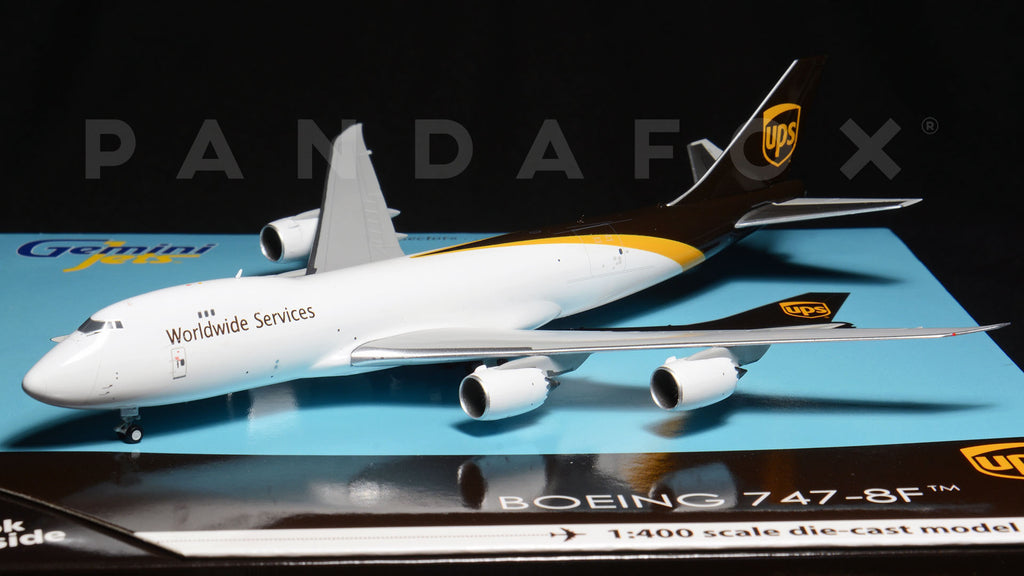 UPS Boeing 747-8F GeminiJets GJUPS1627 Scale 1:400 – PandaFox Toys