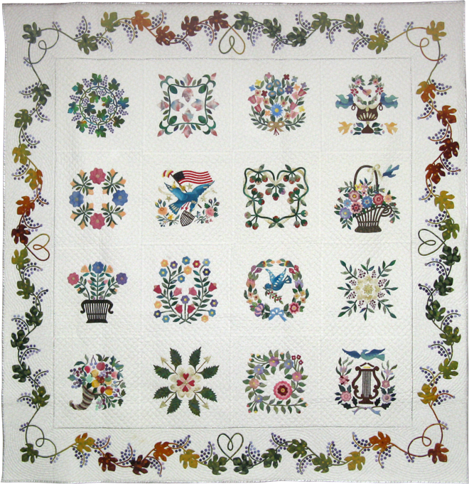 ボルチモア アルバムキルト - パッチワークキルト in SHIGA