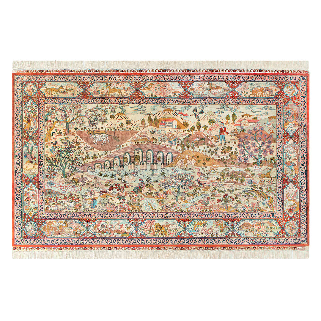 GOKOKU ゴコク トルコ絨毯（手織り） ラグサイズ – Persiadirect