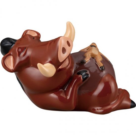 ライオンキングシリーズ。つるりとした陶器のマグカップとバンクは名