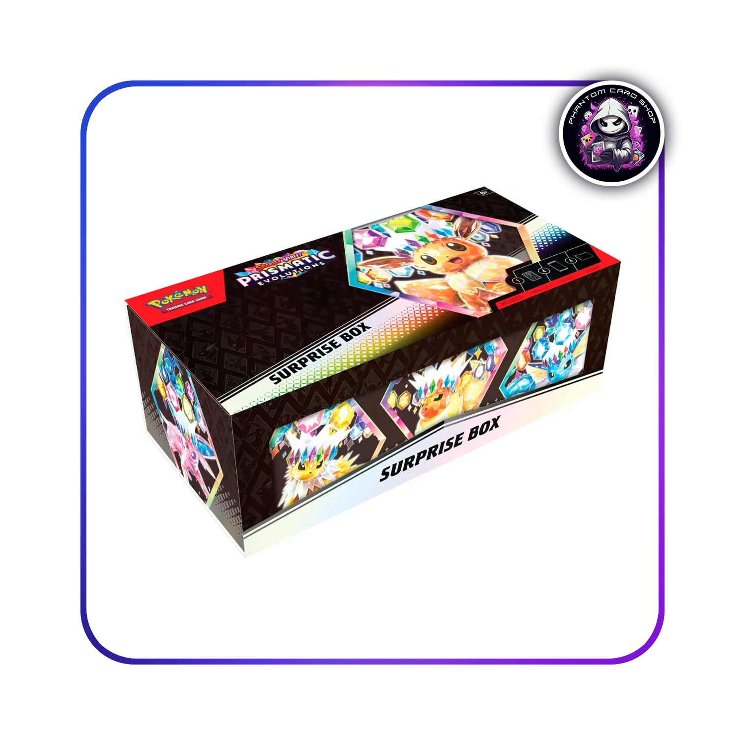 Prismatic Evolutions Surprise Box – Phantom Card Shop