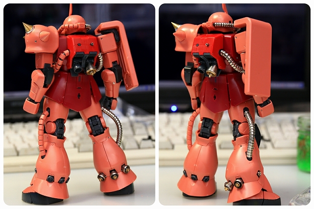 MG シャア専用ザク Ver.2.0 メタルパーツ使用例 T23【ぷらもっち】