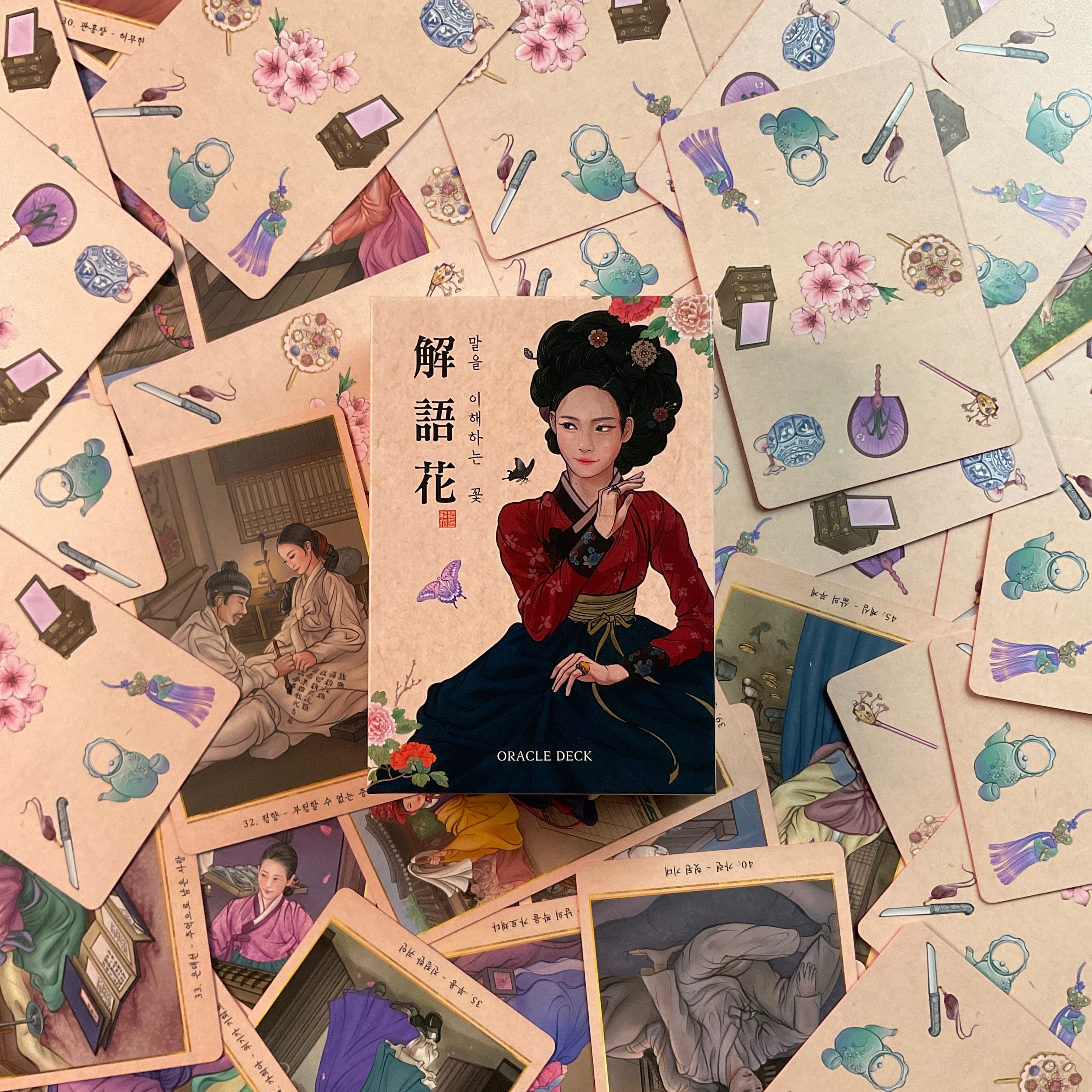 PRIME MUSE 韓国の伝統的な妓生オラクルタロットカード日本語解説書