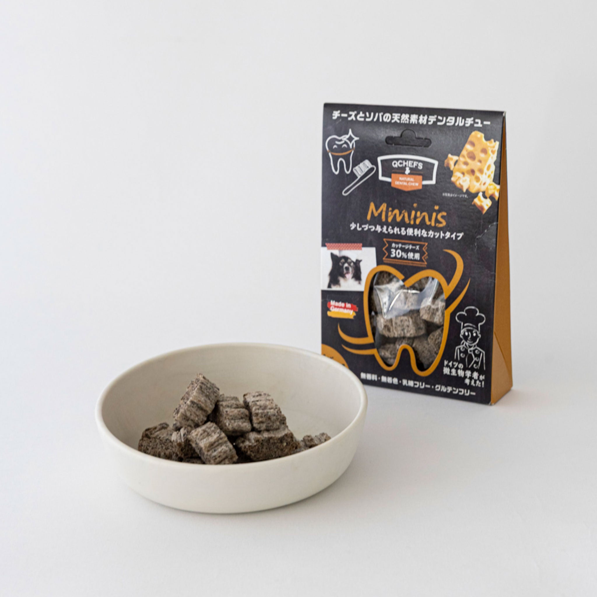 Mminis for dogs 小型犬用デンタルフレーク｜QCHEFS Japan（キュー