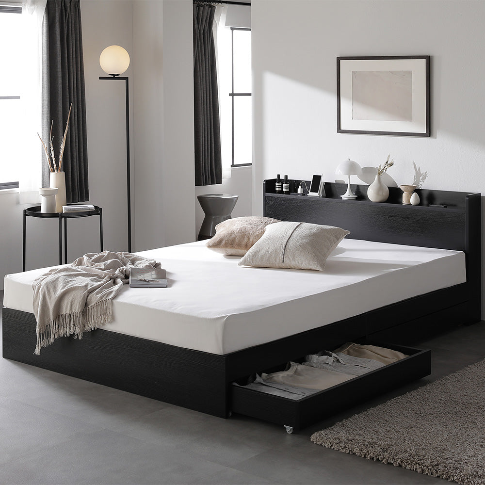 引き出し収納付きベッド『Absol アブソル』/シンプルモダン 収納付き