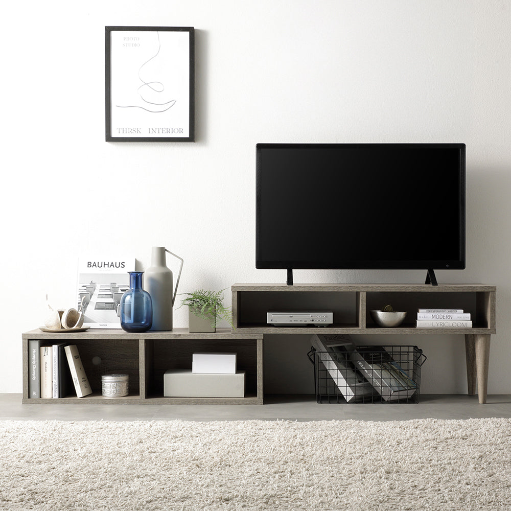 伸縮テレビボード オープンタイプ 『Aureva オーレヴァ』 90～163cm幅