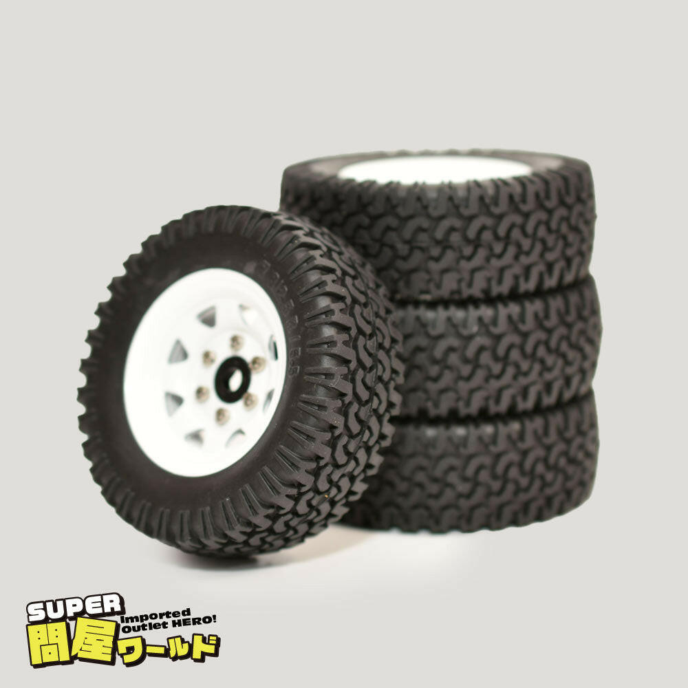 問屋ワールド】クローラーRC用1.55インチスチール製ビードロック