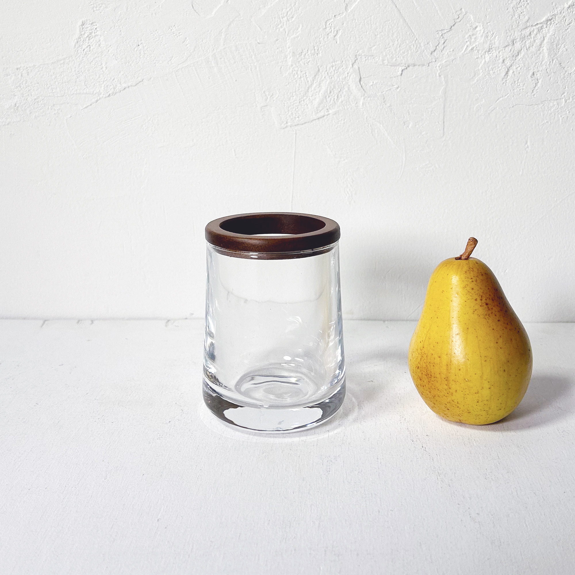 ガラス×ウッドブラウン タンブラー/ソープディッシュ/ディスペンサー