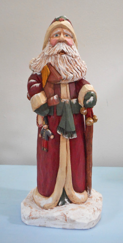 Old World Santa Claus with Rocking Horse – Robert Francis Art Studio