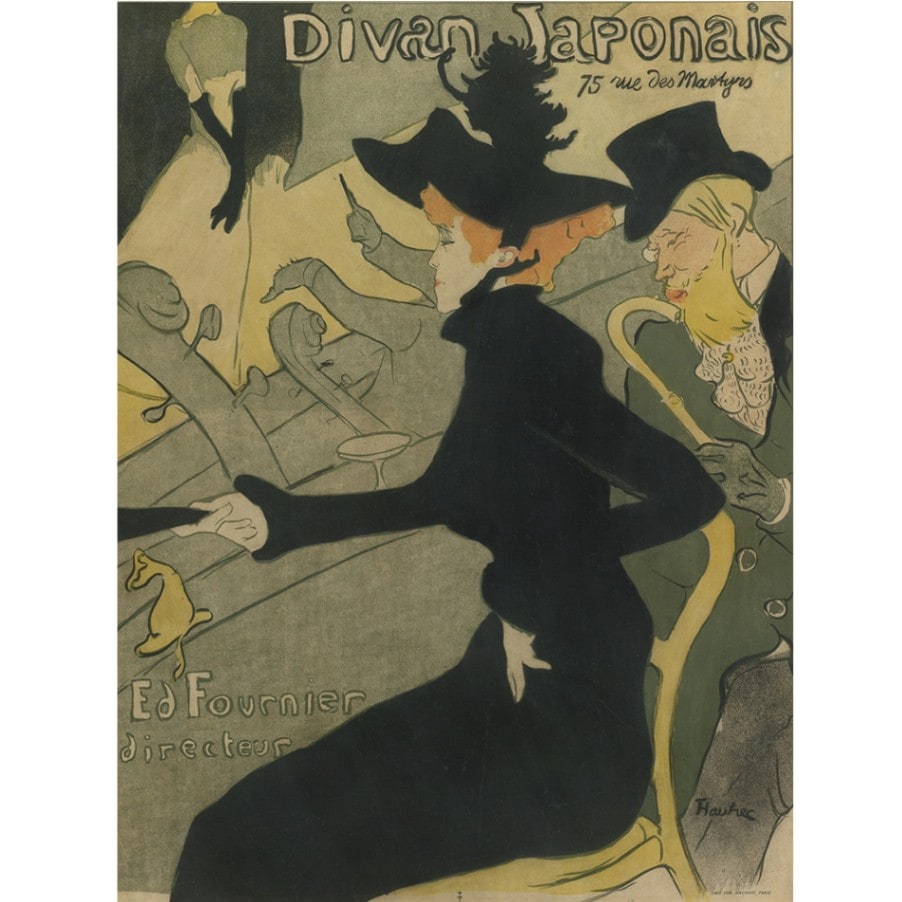 トゥールーズ＝ロートレック「ディヴァン・ジャポネ （日本の長椅子