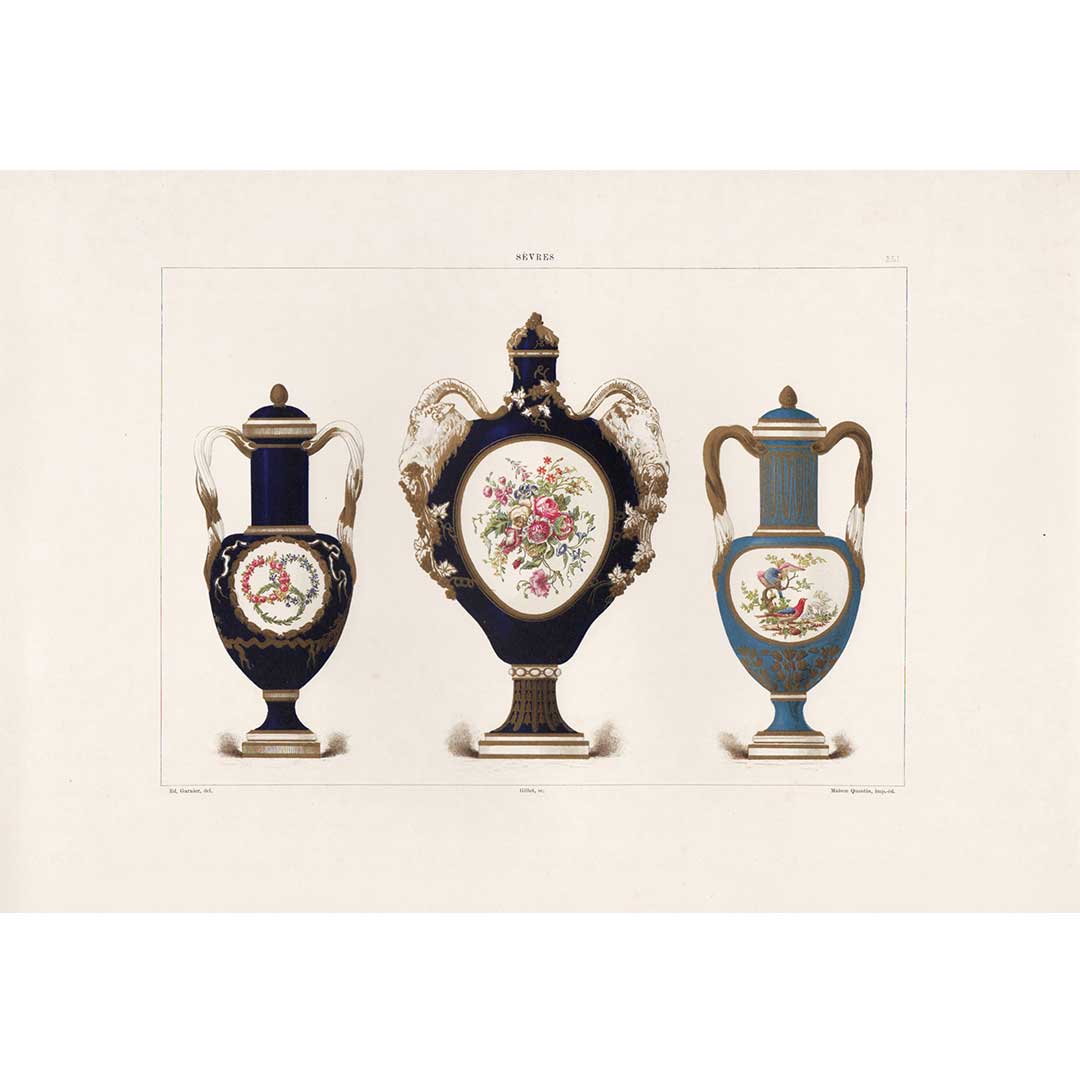 セーブルの軟質磁器「壺」プレートNo.41