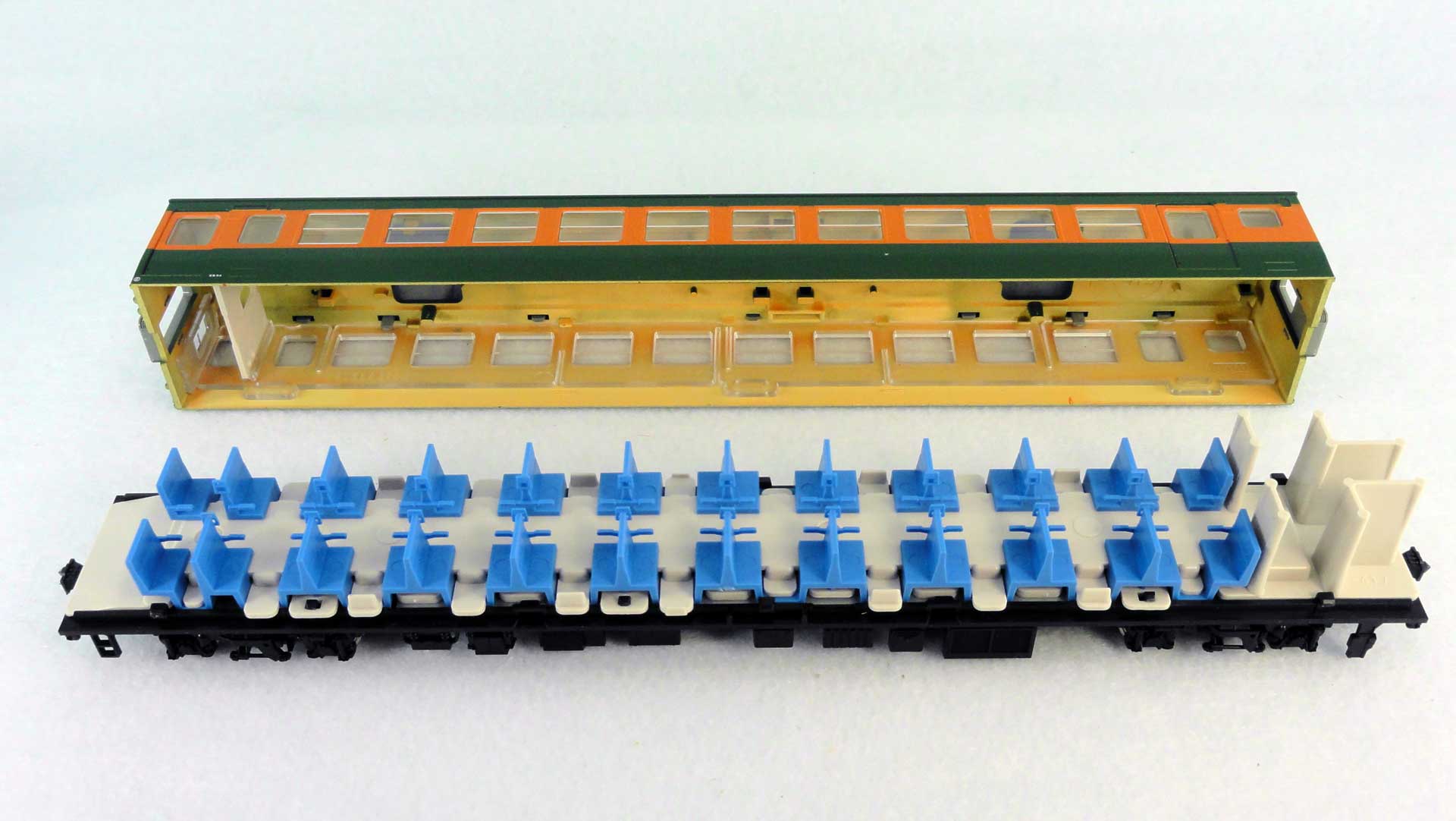 KATO HO】165系低屋根3両セットと【KTM】EH10量産型キット【HO】: 三次