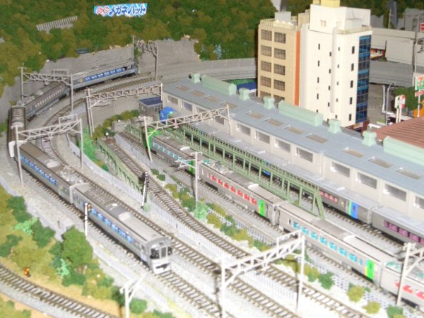 鉄道模型レイアウト紹介1－5．近郊都市型ジオラマ「仲町車輌センター
