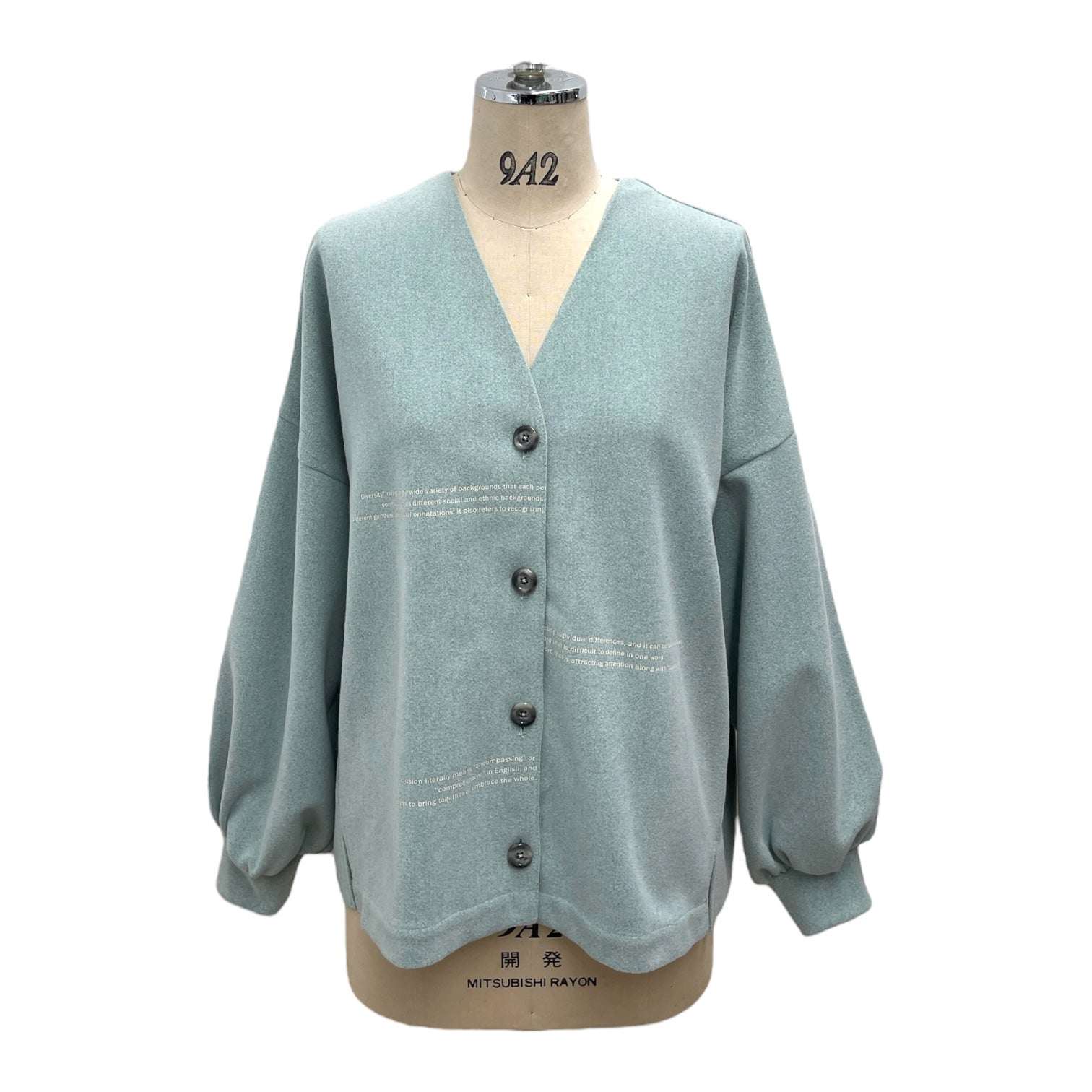 ayane】エアリーニードルロゴプリントカーディガン/ 895115