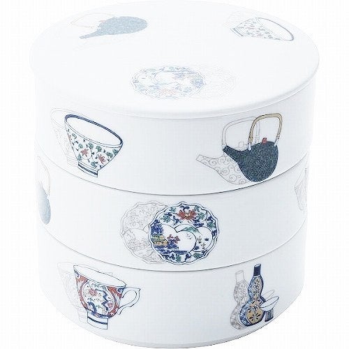 波佐見焼 うつわ紋様 三段 陶器 重箱 | 美し国 blog