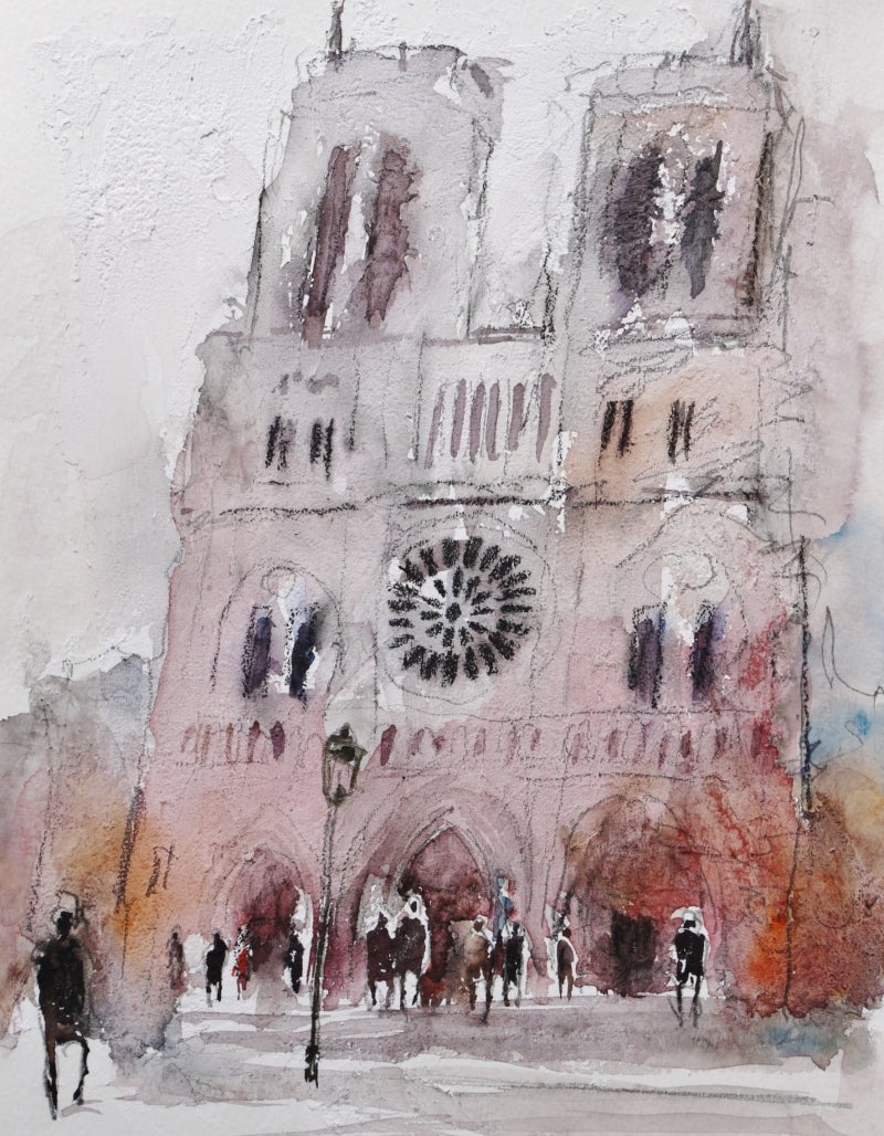 フランススケッチ②パリ | 水彩画の小部屋