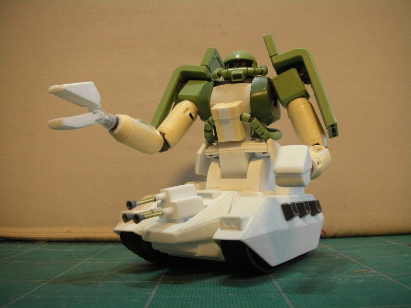 1/100ザクタンクの製作④ラスト | みったんのF1だよっ！お気軽プラモだ