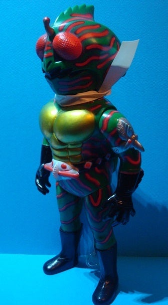 ☆仮面ライダーアマゾン 当時もの マスダヤ（増田屋）トーキングソフビ