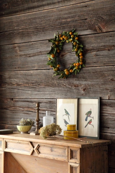 ☆縁起・運気アップ！「金柑」でお正月リース | インテリアと暮らしの